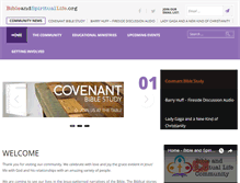 Tablet Screenshot of bibleandspirituallife.org